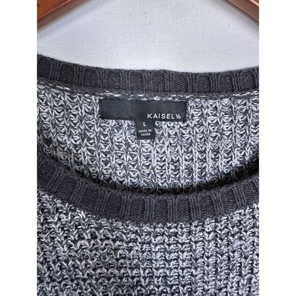 Charcoal Knit Crew Neck Sweater - Picture 4 of 13